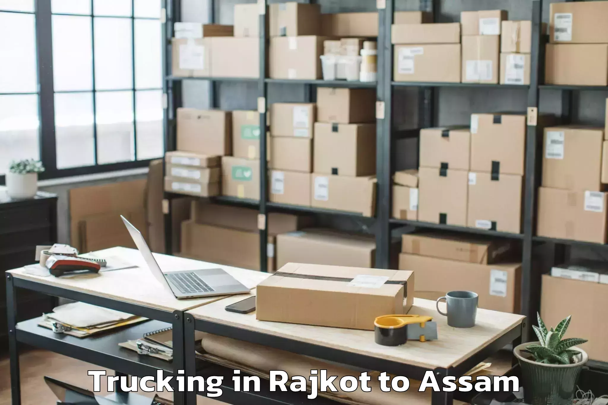 Leading Rajkot to Dhubri Pt Trucking Provider